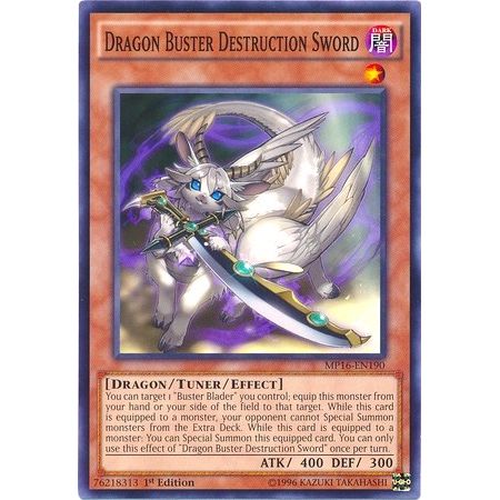 Image for Dragon Buster Destruction Sword (MP16-EN190) (MP16) - YuGiOh