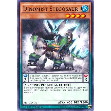 Image for Dinomist Stegosaur (MP16-EN193) (MP16) - YuGiOh