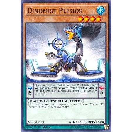 Image for Dinomist Plesios (MP16-EN194) (MP16) - YuGiOh