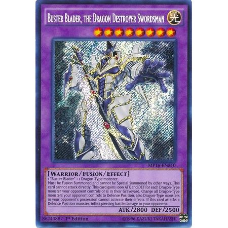 Image for Buster Blader, the Dragon Destroyer Swordsman (MP16-EN210) (MP16) - YuGiOh