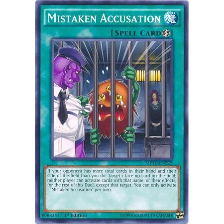 Image for Mistaken Accusation (MP16-EN222) (MP16) - YuGiOh