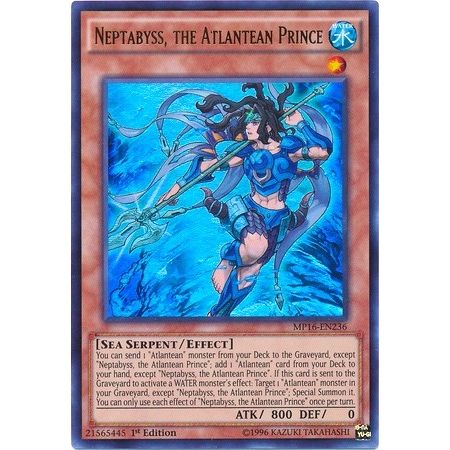 Image for Neptabyss, the Atlantean Prince (MP16-EN236) (MP16) - YuGiOh