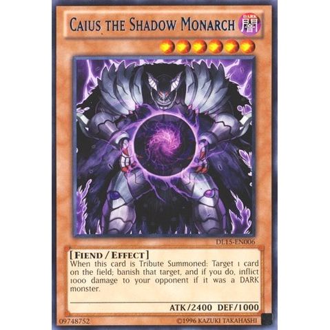 Image for Caius the Shadow Monarch (Blue) (DL15-EN006) (DL) - YuGiOh