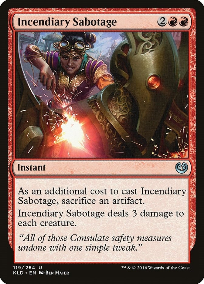 Image for Incendiary Sabotage (119) (KLD) - Magic: The Gathering