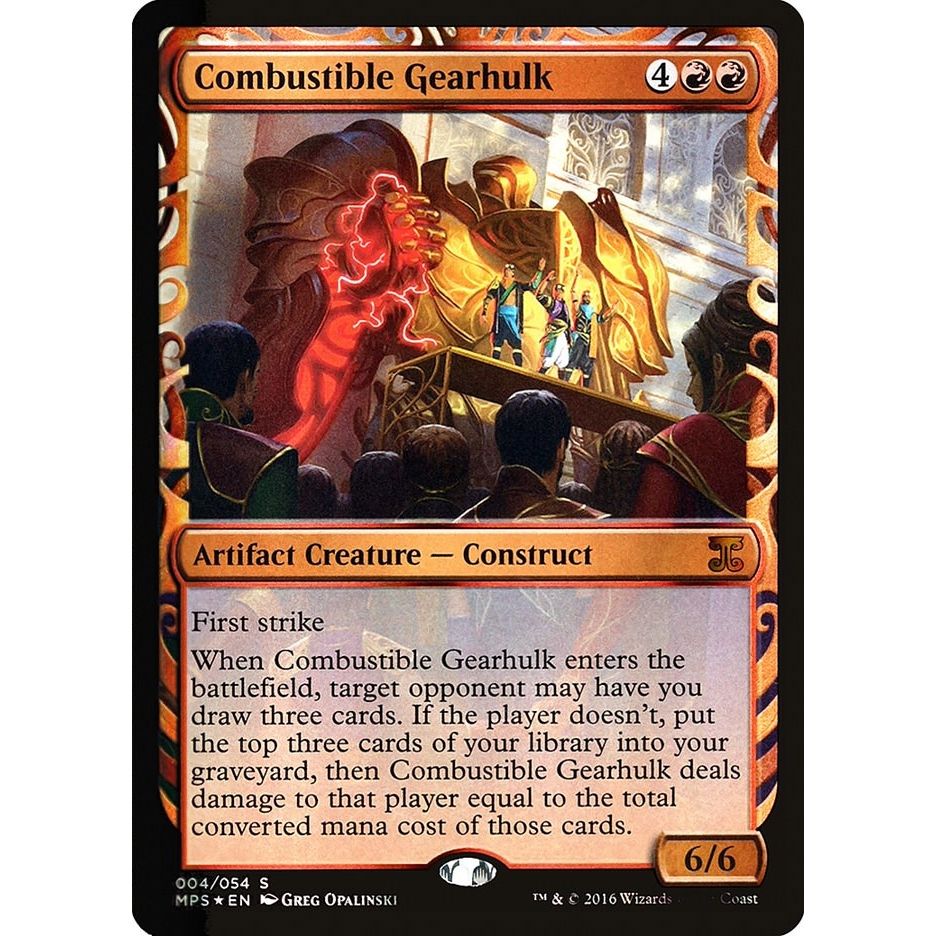 Image for Combustible Gearhulk (4) (MPS) - Magic: The Gathering