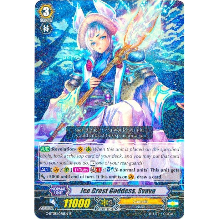 Image for Ice Crest Goddess, Svava (G-BT08/028EN) (G-BT08) - Cardfight Vanguard