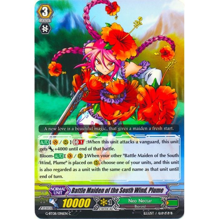 Image for Battle Maiden of the South Wind, Plume (G-BT08/096EN) (G-BT08) - Cardfight Vanguard