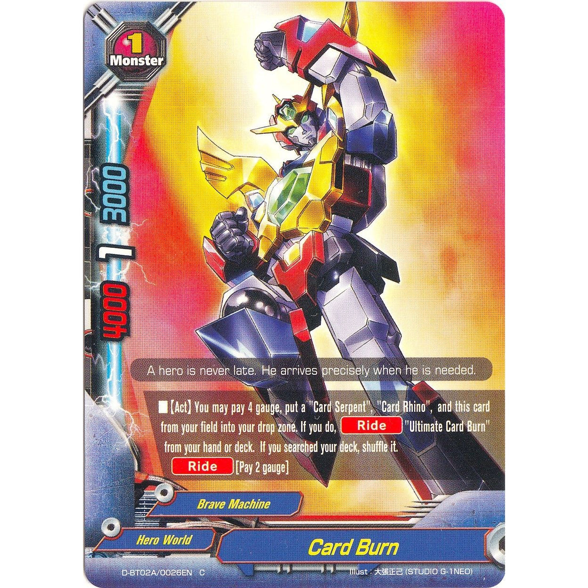 Image for Card Burn (D-BT02A/0026EN) (D-BT02A) - Future Card BuddyFight