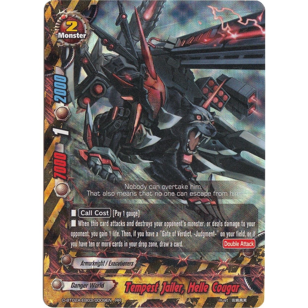 Image for Tempest Jailer, Helle Cougar (D-BT02A-EB03/0009EN) (D-BT02A) - Future Card BuddyFight