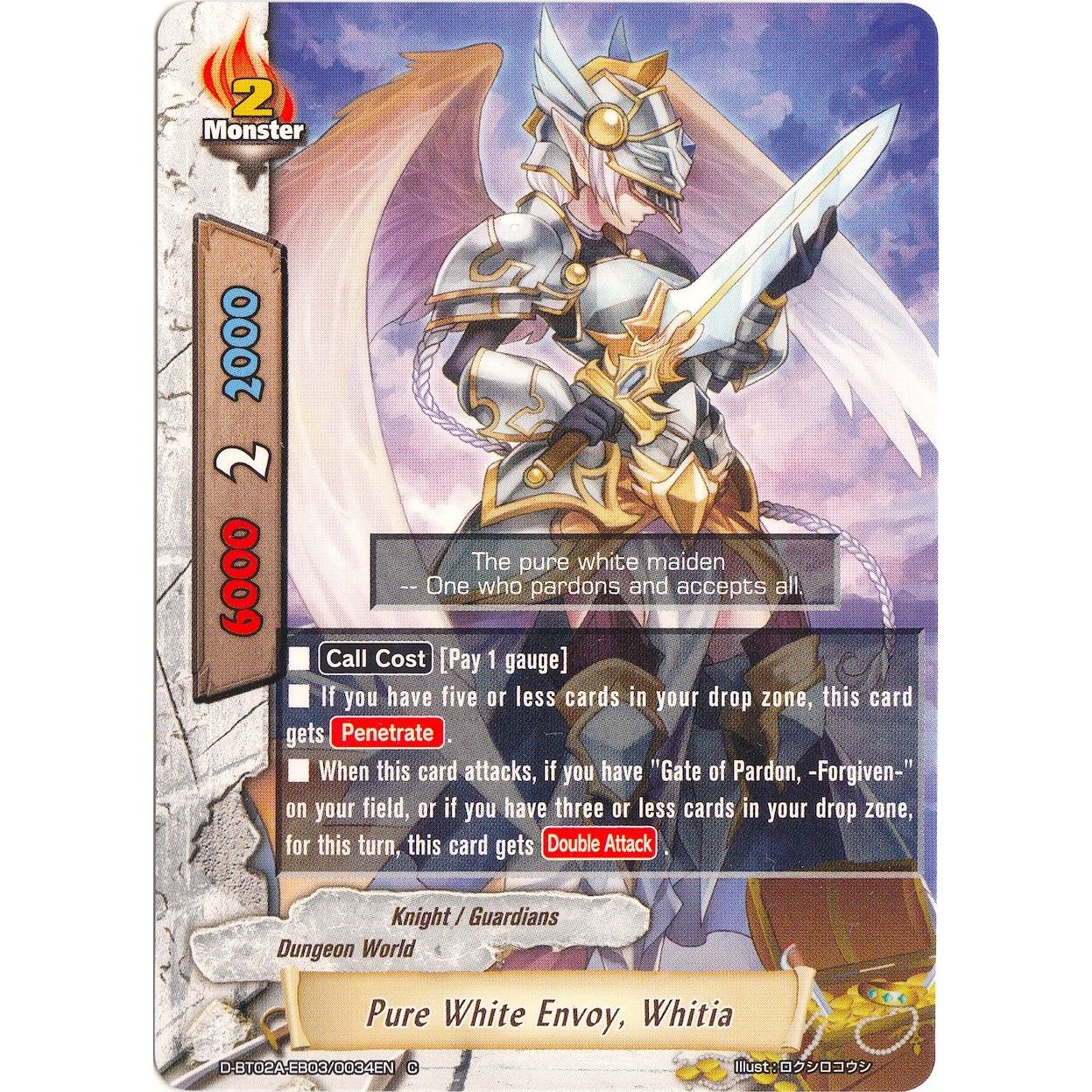 Image for Pure White Envoy, Whitia (D-BT02A-EB03/0034EN) (D-BT02A) - Future Card BuddyFight
