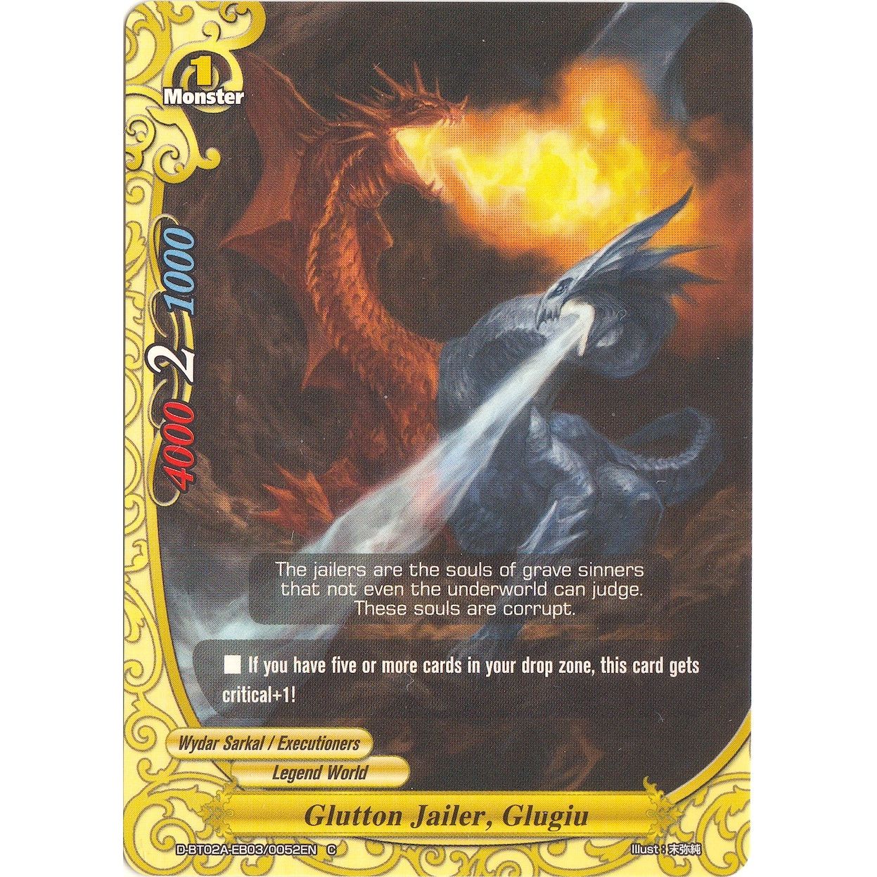 Image for Glutton Jailer, Glugiu (D-BT02A-EB03/0052EN) (D-BT02A) - Future Card BuddyFight