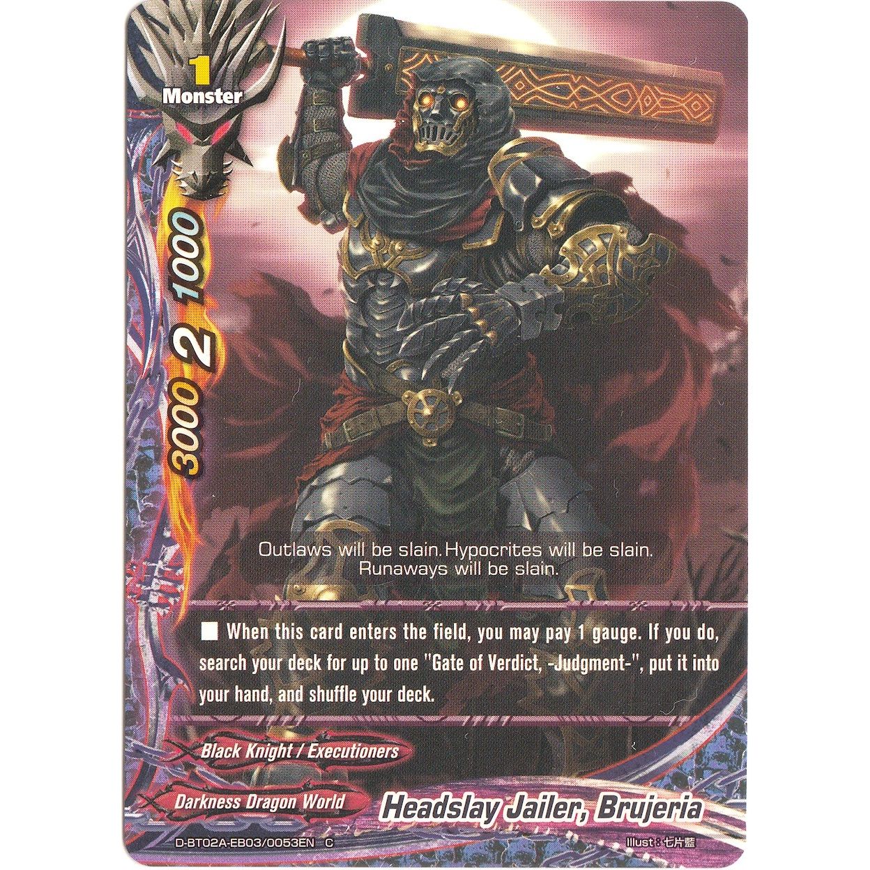 Image for Headslay Jailer, Brujeria (D-BT02A-EB03/0053EN) (D-BT02A) - Future Card BuddyFight