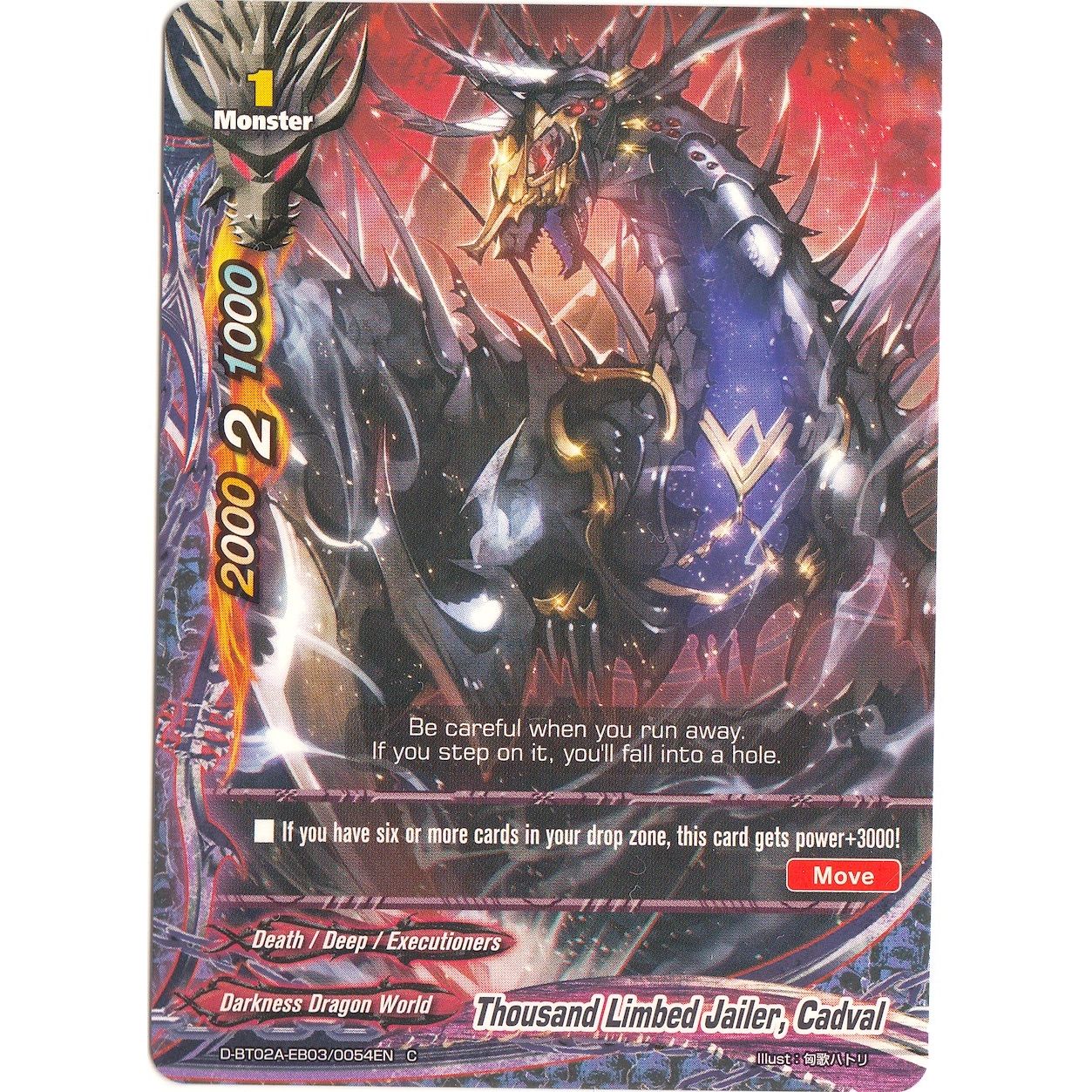 Image for Thousand Limbed Jailer, Cadval (D-BT02A-EB03/0054EN) (D-BT02A) - Future Card BuddyFight