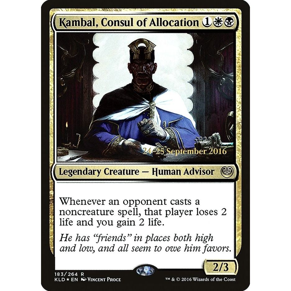 Image for Kambal, Consul of Allocation (183) (PRE) - Magic: The Gathering