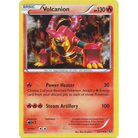 Image for Volcanion - 25/114 (Cracked Ice Holo) (025/114) (PR) - Pokemon