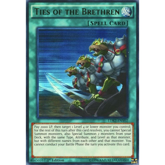 Image for Ties of the Brethren (LDK2-ENY02) (LDK2) - YuGiOh