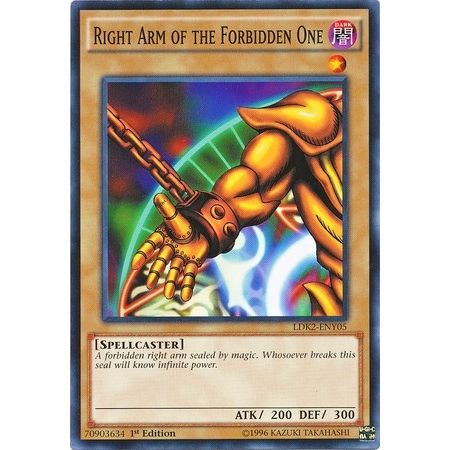 Image for Right Arm of the Forbidden One (LDK2-ENY05) (LDK2) - YuGiOh