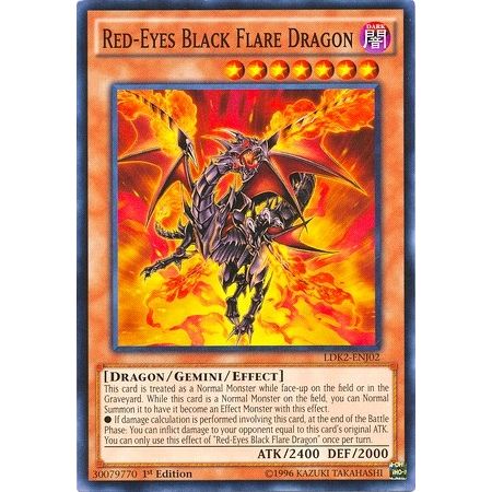 Image for Red-Eyes Black Flare Dragon (LDK2-ENJ02) (LDK2) - YuGiOh