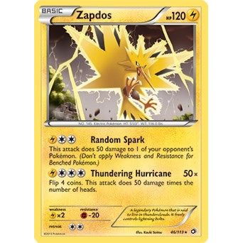 Image for Zapdos - 46/113 (BW Legendary Treasures) (046/113) (PR) - Pokemon