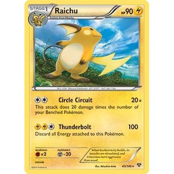 Image for Raichu - 43/146 (Battle Arena Deck Exclusive) (043/146) (PR) - Pokemon