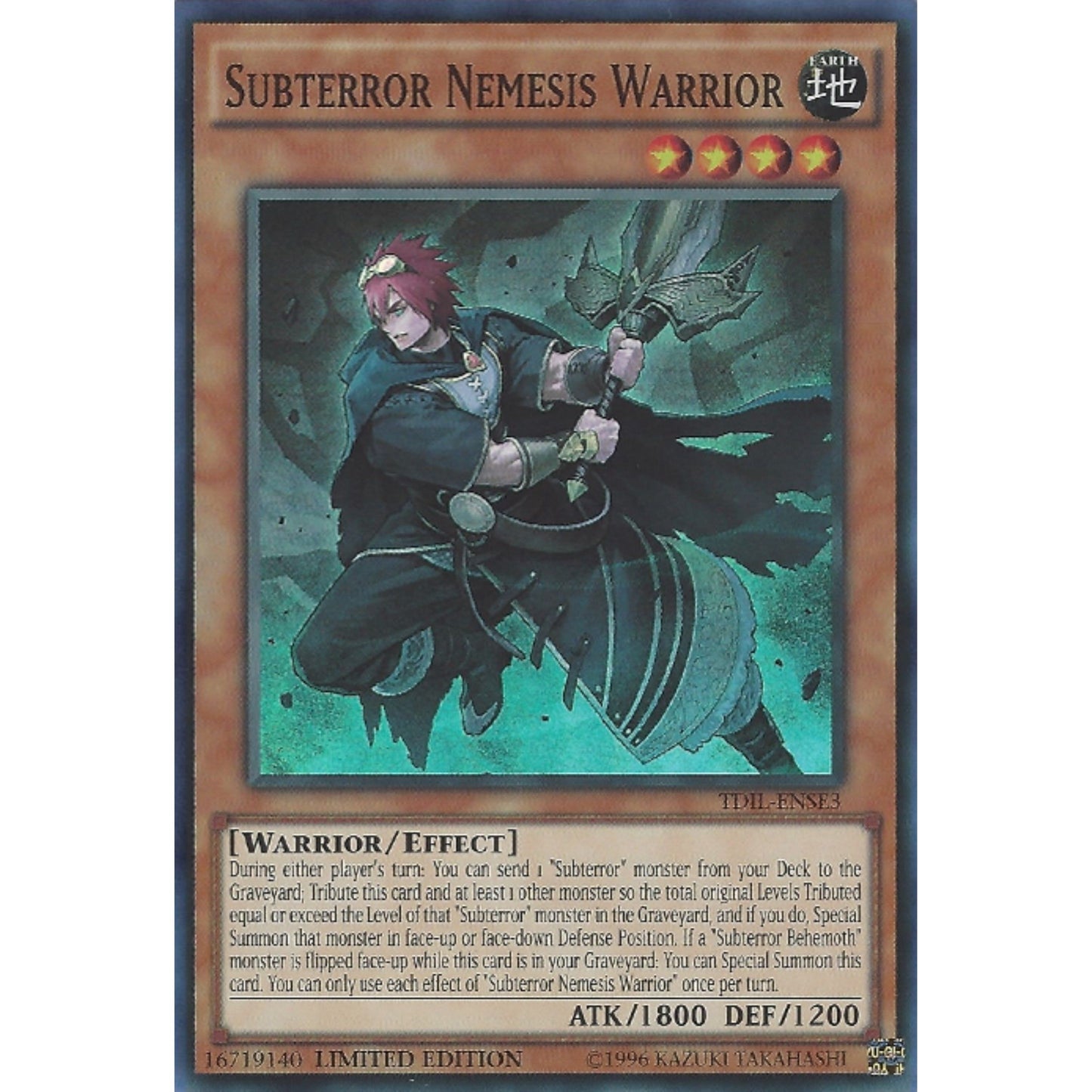 Image for Subterror Nemesis Warrior (TDIL-ENSE3) (TDIL) - YuGiOh