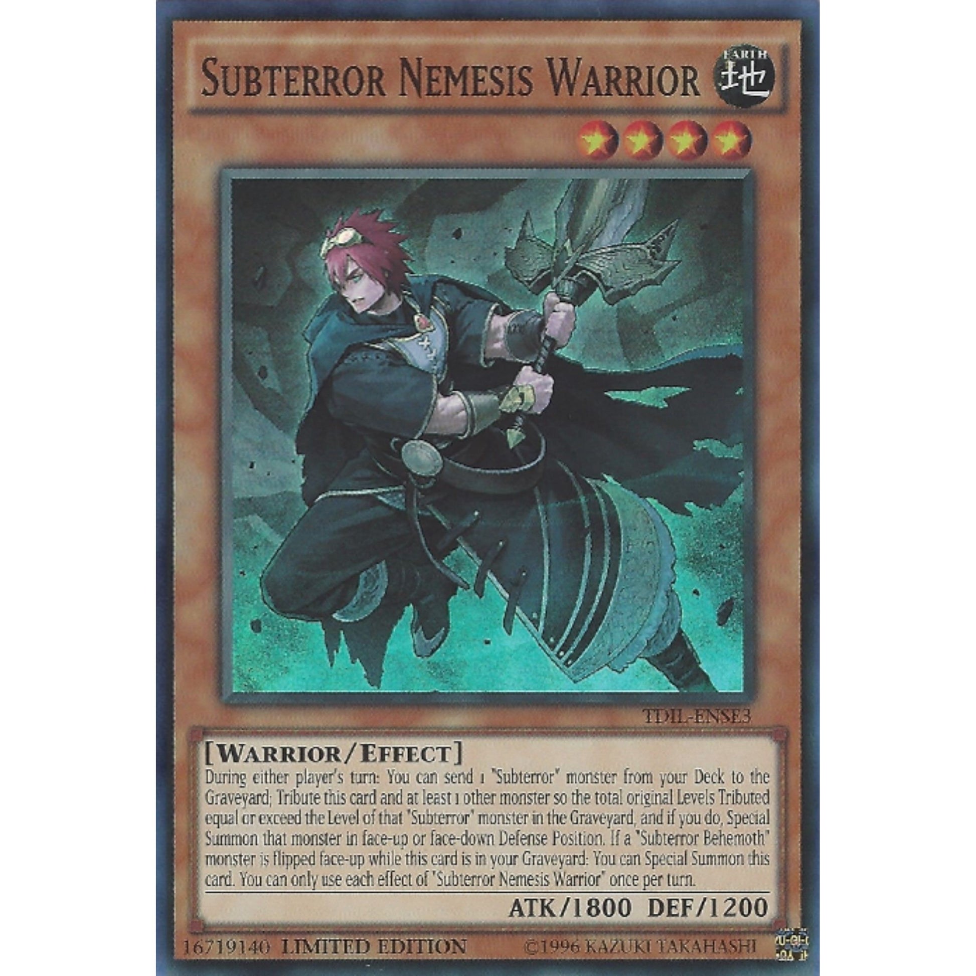 Image for Subterror Nemesis Warrior (TDIL-ENSE3) (TDIL) - YuGiOh
