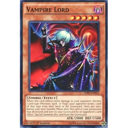 Image for Vampire Lord (SDKS-EN012) (SDKS) - YuGiOh
