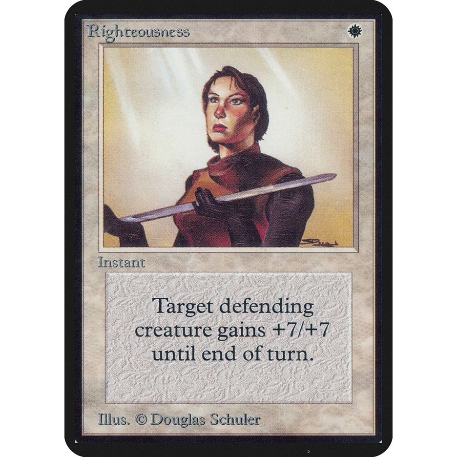 Image for Righteousness (LEA) - Magic: The Gathering