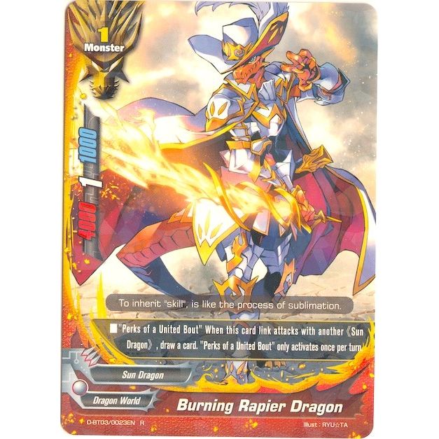 Image for Burning Rapier Dragon (D-BT03/0023EN) (D-BT03) - Future Card BuddyFight
