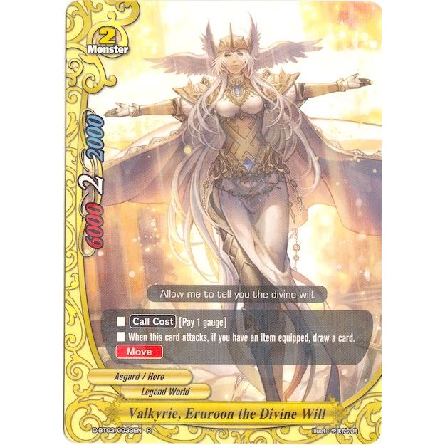 Image for Valkyrie, Eruroon the Divine Will (D-BT03/0033EN) (D-BT03) - Future Card BuddyFight