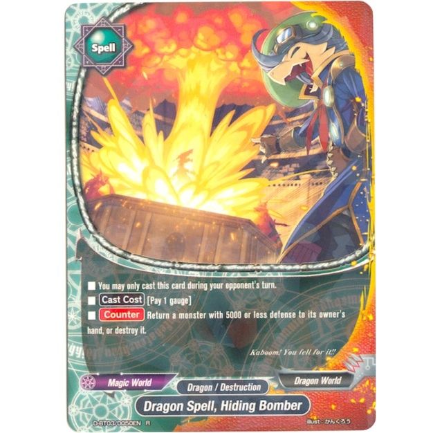 Image for Dragon Spell, Hiding Bomber (D-BT03/0050EN) (D-BT03) - Future Card BuddyFight