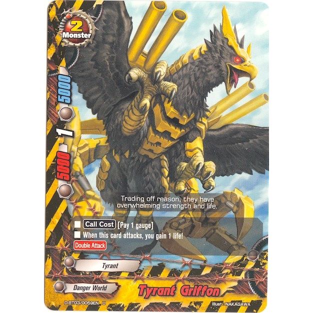 Image for Tyrant Griffon (D-BT03/0059EN) (D-BT03) - Future Card BuddyFight