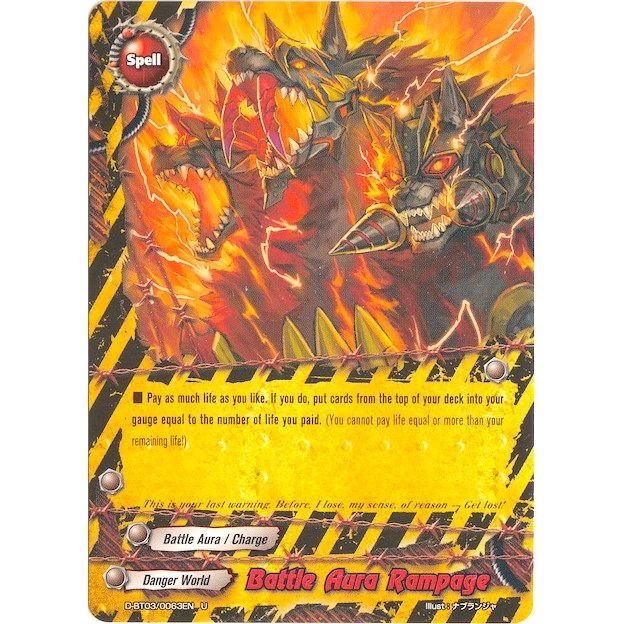 Image for Battle Aura Rampage (D-BT03/0063EN) (D-BT03) - Future Card BuddyFight