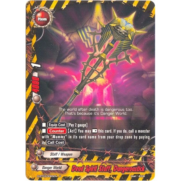 Image for Dead Spirit Staff, Dangeroustick (D-BT03/0065EN) (D-BT03) - Future Card BuddyFight