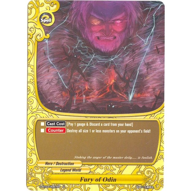 Image for Fury of Odin (D-BT03/0067EN) (D-BT03) - Future Card BuddyFight