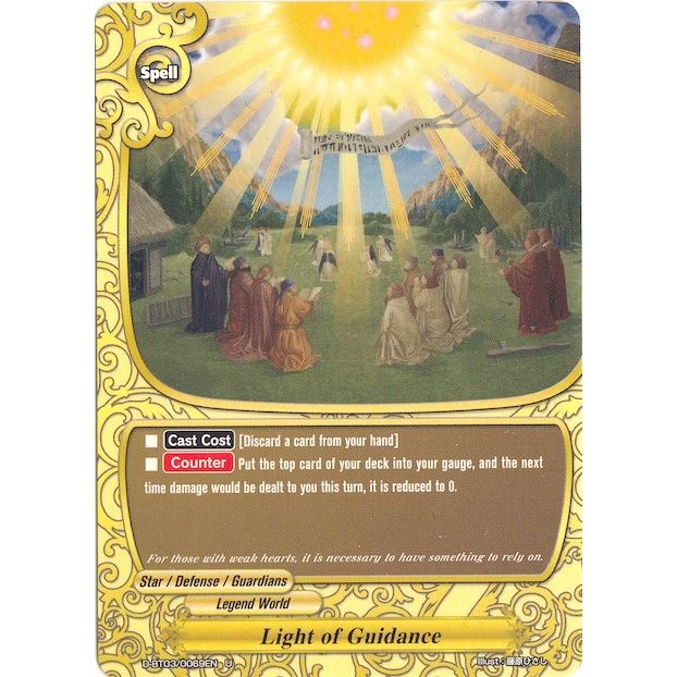 Image for Light of Guidance (D-BT03/0069EN) (D-BT03) - Future Card BuddyFight