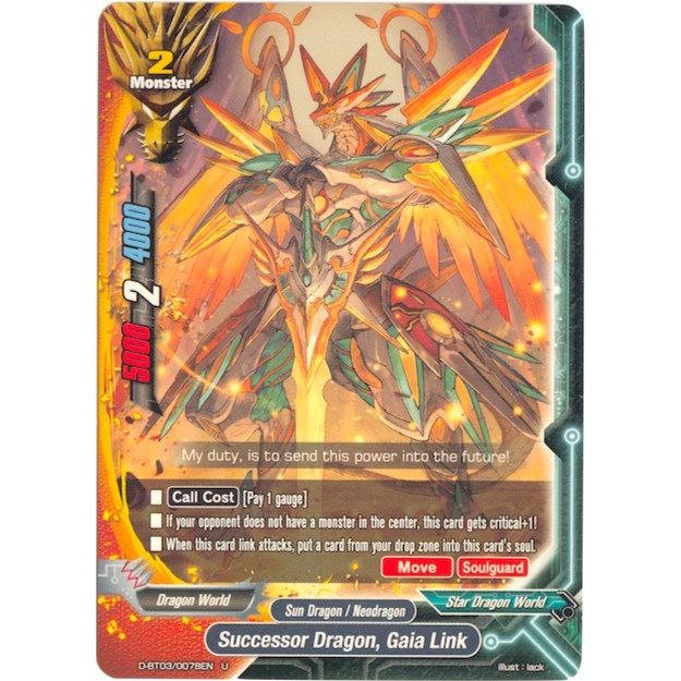 Image for Successor Dragon, Gaia Link (D-BT03/0078EN) (D-BT03) - Future Card BuddyFight