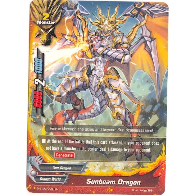Image for Sunbeam Dragon (D-BT03/0081EN) (D-BT03) - Future Card BuddyFight