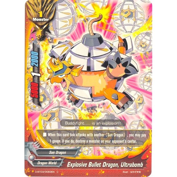 Image for Explosive Bullet Dragon, Ultrabomb (D-BT03/0083EN) (D-BT03) - Future Card BuddyFight