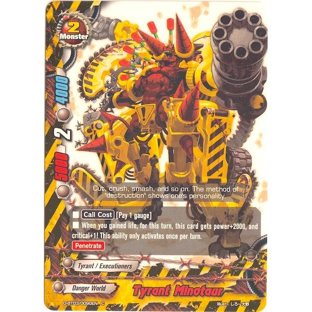 Image for Tyrant Minotaur (D-BT03/0090EN) (D-BT03) - Future Card BuddyFight