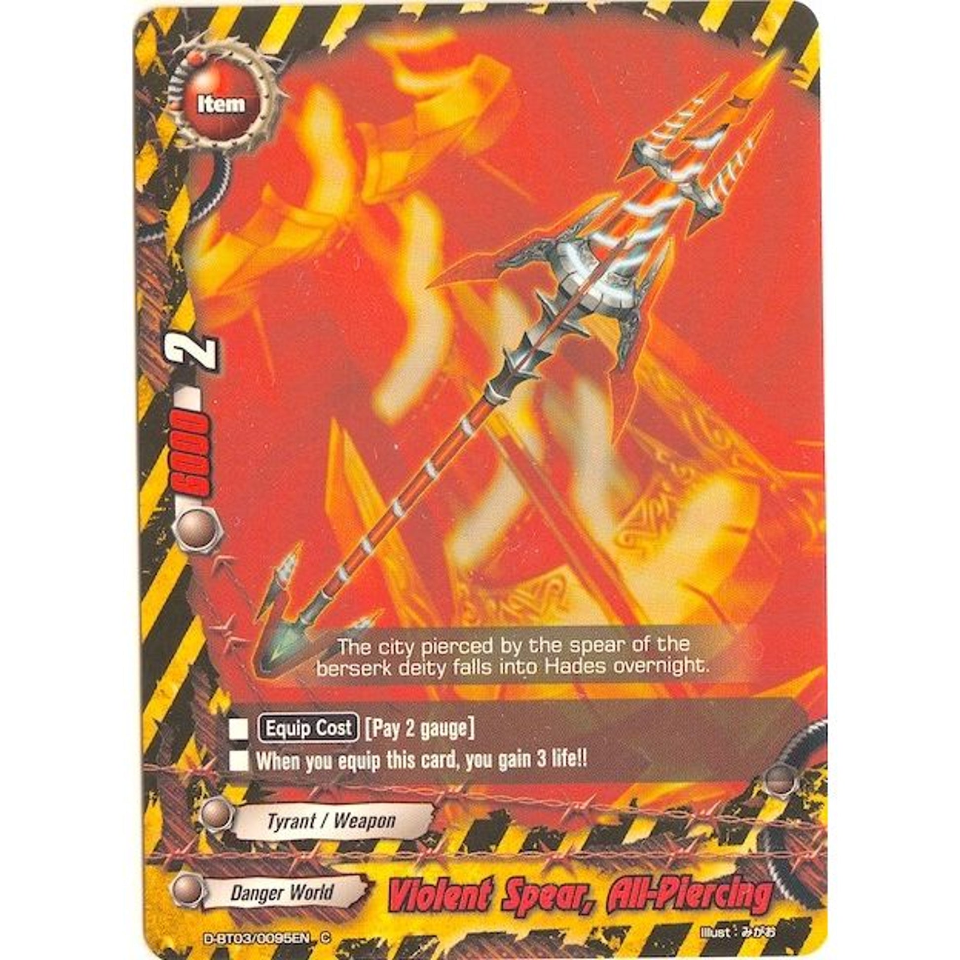 Image for Violent Spear, All-Piercing (D-BT03/0095EN) (D-BT03) - Future Card BuddyFight