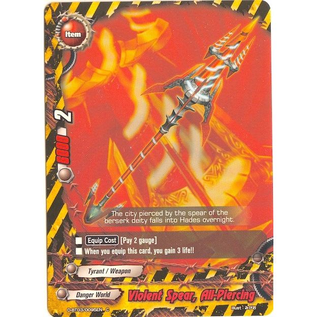 Image for Violent Spear, All-Piercing (D-BT03/0095EN) (D-BT03) - Future Card BuddyFight