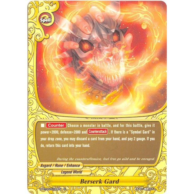 Image for Berserk Gard (D-BT03/0100EN) (D-BT03) - Future Card BuddyFight