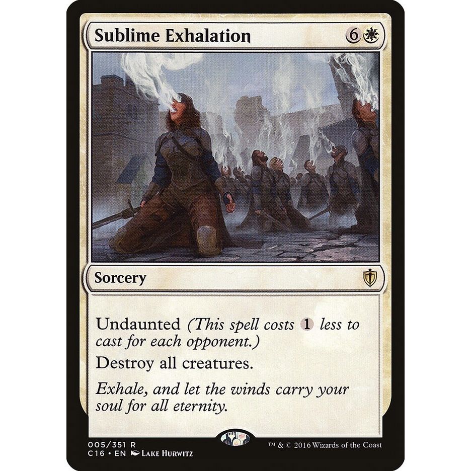 Image for Sublime Exhalation (5) (C16) - Magic: The Gathering
