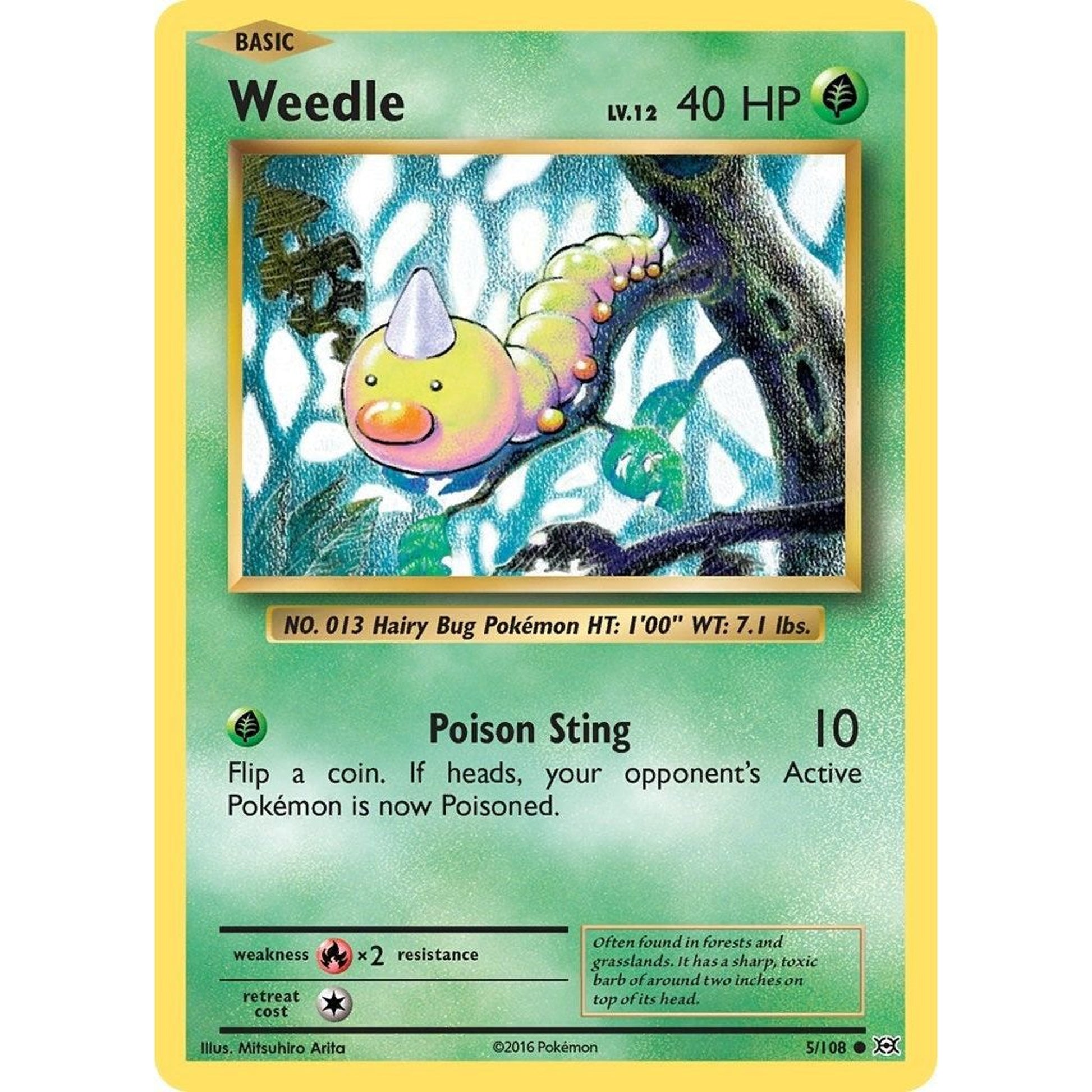 Image for Weedle (5/108) (EVO) - Pokemon