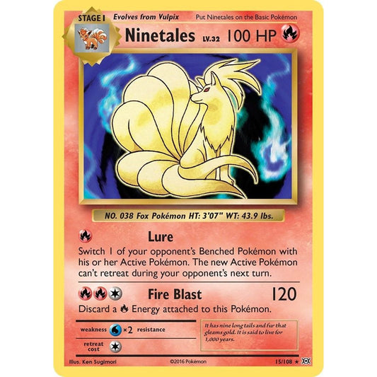Image for Ninetales (15/108) (EVO) - Pokemon