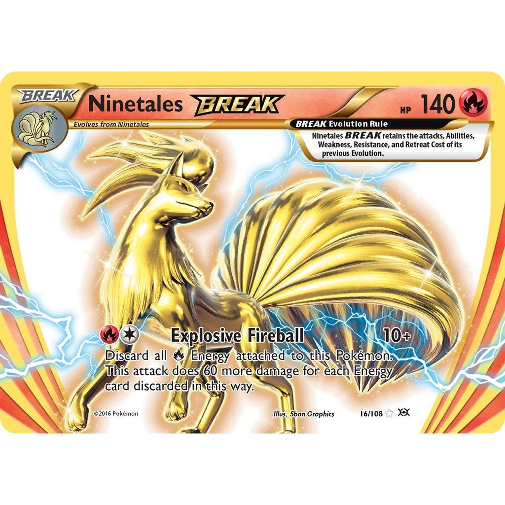 Image for Ninetales BREAK (16/108) (EVO) - Pokemon