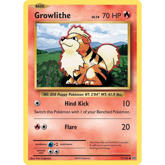 Image for Growlithe (17/108) (EVO) - Pokemon