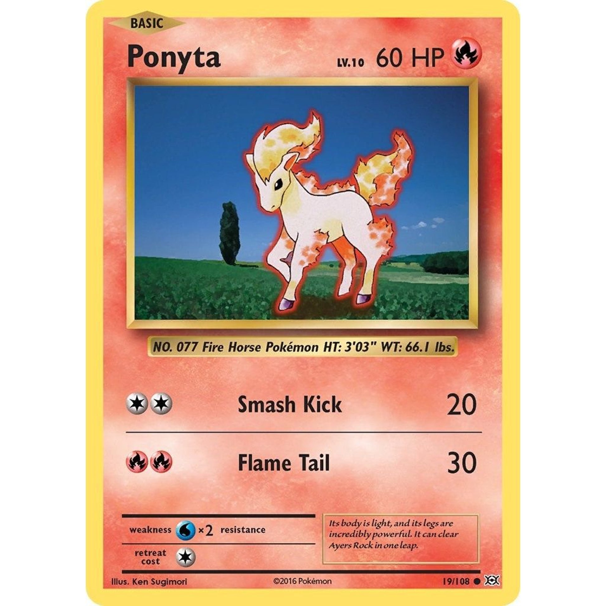 Image for Ponyta (19/108) (EVO) - Pokemon