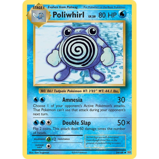 Image for Poliwhirl (24/108) (EVO) - Pokemon